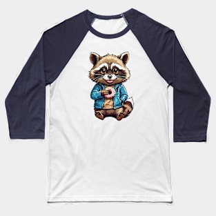 raccoon with donuts Baseball T-Shirt